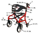 Replacement Parts for Drive 102662 Nitro Sprint - Home Health Superstore