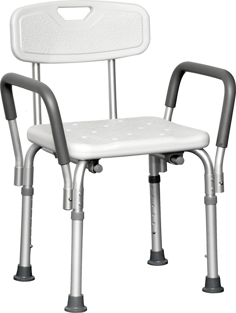 ProBasics Deluxe Shower Chair with Padded Arms 300 lb Weight Capacity - Item #: BSCWBA