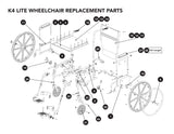 Replacement Parts for ProBasics K3/K4 LT WHEELCHAIR - WC3L/WC4L - Home Health Superstore