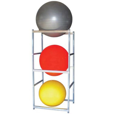 Therapy Ball Storage with Casters - Floor stand for 3 inflated balls - TBS30C4 - Home Health Superstore