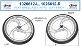 Drive Replacement Parts for RTL10266DT - Drive Nitro Duet Rollator/Transport Chair - Home Health Superstore