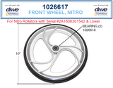 Drive Replacement Parts for RTL10266DT - Drive Nitro Duet Rollator/Transport Chair - Home Health Superstore