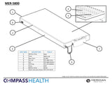 Replacement Parts For Meridian Ultra-Care 5800 (8" Mattress with 8 LPM Pump) MER-5800 - Home Health Superstore