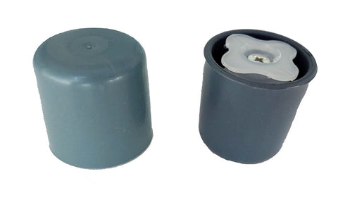 Replacement Rear Glide Caps - 1 Pair - For ProBasic Aluminum Walkers WKAA - Part # PB1056 - Home Health Superstore