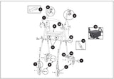 Replacement Parts for ProBasics Aluminum Height Adjustable Rollator RLAA8 - Home Health Superstore