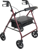 ProBasics Bariatric Rollator with 8-inch Wheels, Blue Finish, 400 lb Weight Capacity - RLAB8BG &RLAB8BL