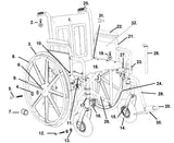 Replacement Parts For Drive Bariatric Sentra EC Extra-Heavy-Duty Wheelchair
