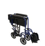 ProBasics Aluminum Transport Wheelchair, 19-inch, Blue Blue - Item # TCA1916BL - Home Health Superstore