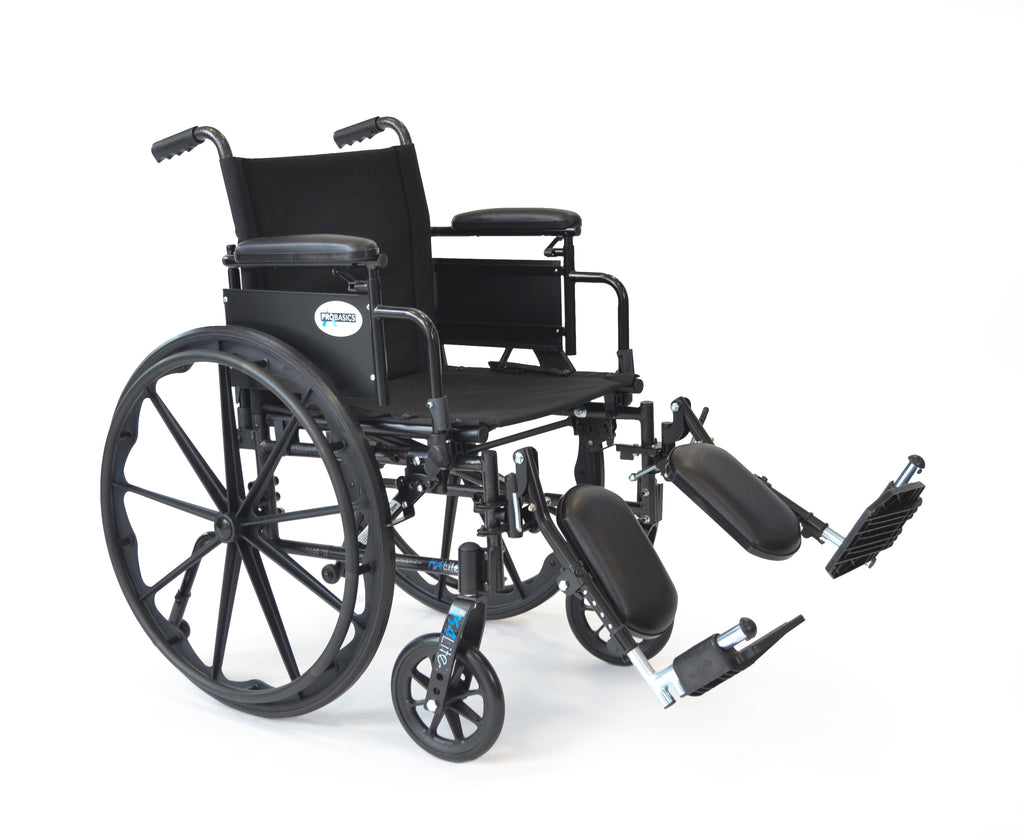 K4 LT WHEELCHAIR-16X16 W/ELR, HT ADJ DESK ARM - 300 LB CAP -1 Each - Item # WC4L1616DE