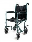 Graham Field Aluminum Transport Chair 17 Inch Green - Home Health Superstore