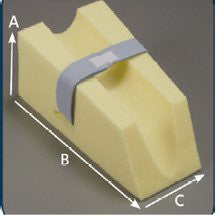 DeRoyal Hospital Grade Leg Pillow, Foam * 45 Degree Angle * 1 Per EA PatientCare  Brand M60-015B - Home Health Superstore