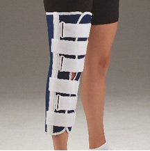 DeRoyal Hospital Grade Knee Immobilizer 19IN * Blue Canvas w/T-Beam, S * 1 Per EA STAT  Brand 1110197 - Home Health Superstore