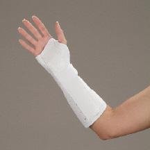 DeRoyal Hospital Grade Wrist/Forearm Splint, Lthret * 11", White, Hook & Loop, Right, S * 1 Per EA STAT  Brand 8824-02 - Home Health Superstore