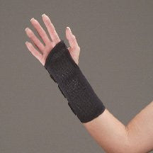 DeRoyal Hospital Grade Wrist Splint, Black 8" - 5073 - Home Health Superstore