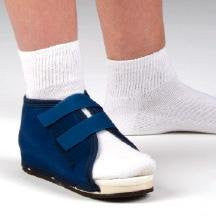 DeRoyal Hospital Grade Post-Op Shoe, Navy Canvas * Wood, Hook/Loop, Female, XL * 1 Per EA STAT  Brand 2021-14 - Home Health Superstore
