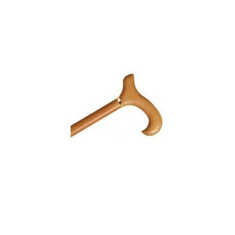 Natural Wood Cane with Derby Handle (Each) - Home Health Superstore