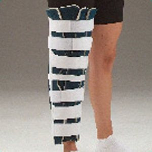 DeRoyal Hospital Grade Knee Immobilizer, Tri-Panel * 26IN, Cool Blue Foam * 1 Per EA STAT  Brand 7091-08 - Home Health Superstore
