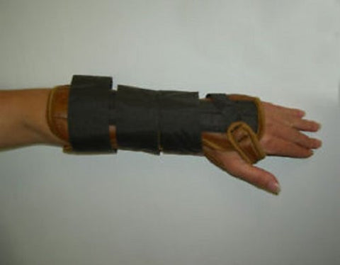 DeRoyal Hospital Grade Wrist/Forearm Splint, Lthret * 11" Hook & Loop Closure Right S * 1 Per EA STAT  Brand 5001-02 - Home Health Superstore
