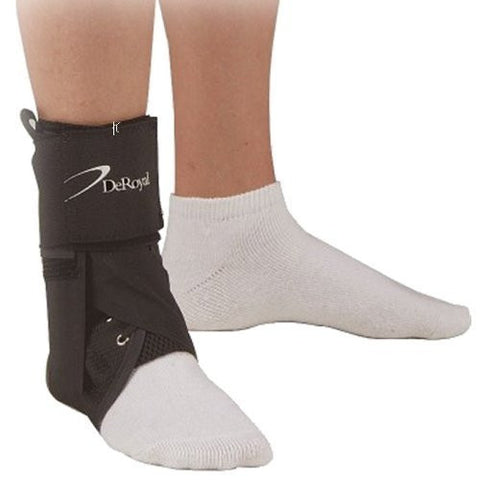 DeRoyal Hospital Grade Ankle Brace, DSAB2 * Nylon, Lace-Up, Univ, S * 1 Per EA Three-D  Brand 15600005 - Home Health Superstore
