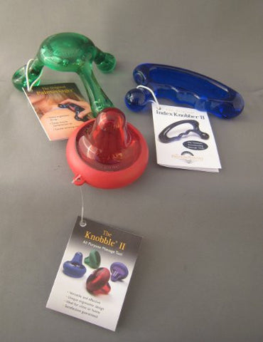 Pressure Positive- Massage Therapy Set: Inlcudes all 3 - Palmassager, Index Knobber II, Knobble II - Home Health Superstore