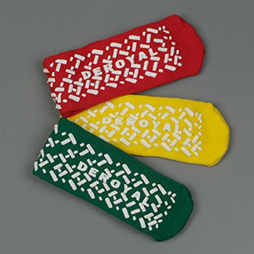 DeRoyal Hospital Grade Foot Slippers, Skippers * Full Sole, Terrycloth, Ped, M * 10 Per BX PatientCare  Brand M3050-M - Home Health Superstore