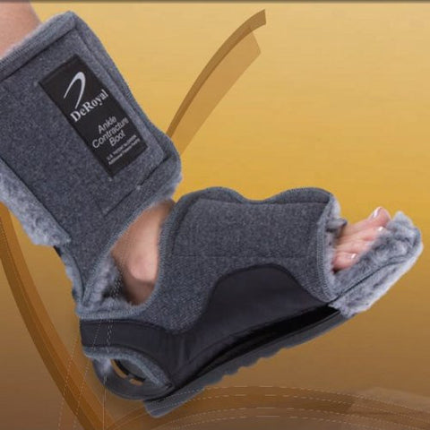 DeRoyal Hospital Grade Ankle Contracture Boot * Fleece, w/ Sole, M * 1 Per EA PatientCare  Brand 4306C - Home Health Superstore