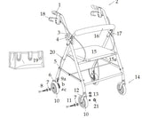 Drive Rollator Replacement Parts for Model R726 - Home Health Superstore
