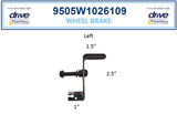 Drive Rollator Replacement Parts for Model RTL10261 - Adjustable Height Rollator - Home Health Superstore