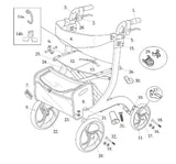 Drive Replacement Parts for RTL10266-T - Drive Nitro Tall Rollators - Home Health Superstore