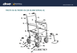 Replacement Parts For Drive Transport Chair TR37E-SV & TR39E-SV  With Serial Numbers 8M and 4S - Home Health Superstore