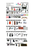 Nova GetGo Classic Rollator - Replacement Parts - Home Health Superstore