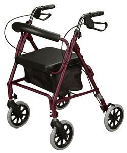 Basic Rollator - Available in Burgundy, Blue, Black or Green